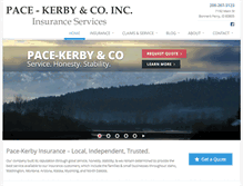 Tablet Screenshot of pacekerbyinsurance.com